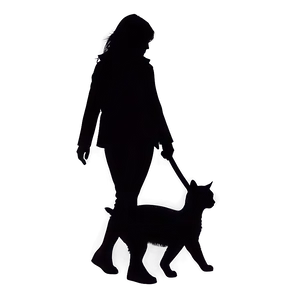 Walking Cat Silhouette Png Yqt30 PNG Image