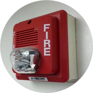 Wall Mounted Fire Alarm System PNG Image