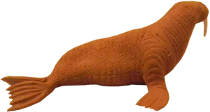 Walrus Figurine Isolated PNG Image