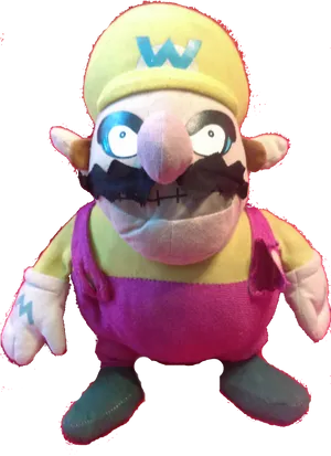 Wario Plush Toy PNG Image