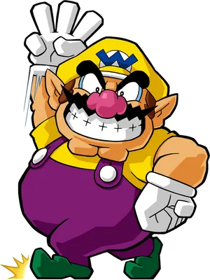 Wario_ Victory_ Pose PNG Image