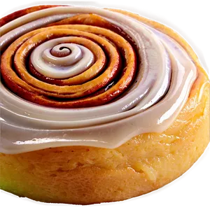 Warm Cinnamon Roll Dessert Png Gkr28 PNG Image