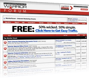 Warrior Forum Screenshot PNG Image