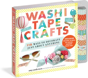 Washi Tape Crafts Book Cover PNG Image