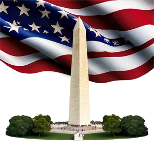 Washington Monument 4th Of July Theme Png 68 PNG Image