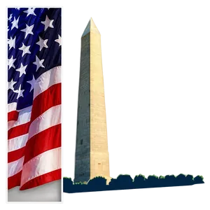 Washington Monument 4th Of July Theme Png 88 PNG Image