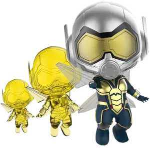 Wasp_ Character_ Figurines PNG Image