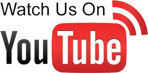 Watch Us On You Tube Graphic PNG Image