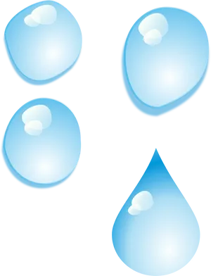 Water Droplets Transformation PNG Image