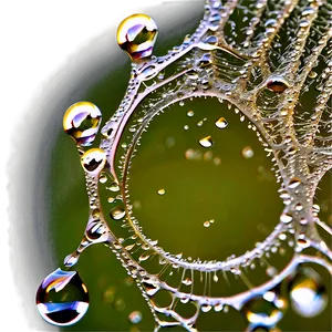 Water Drops On Cobweb Macro Png 67 PNG Image