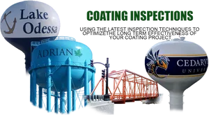 Water Tower Coating Inspections Adrian Lake Odessa Cedarville PNG