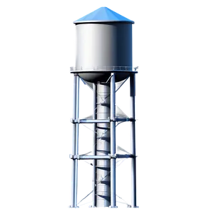 Water Tower With Flag Png Sgs19 PNG Image