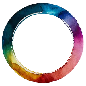 Watercolor Circle Frame Png 28 PNG Image