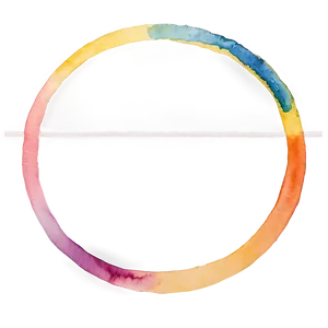 Watercolor Circle Frame Png Cax PNG Image