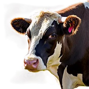 Watercolor Cow Face Png 63 PNG Image