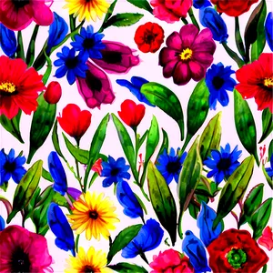 Watercolor Floral Pattern Png 96 PNG Image