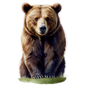 Watercolor Mama Bear Image Png Esj PNG Image