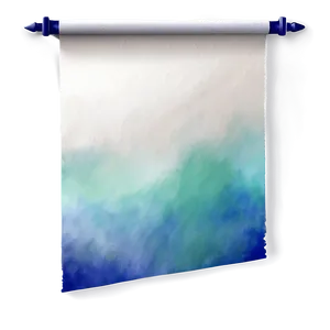 Watercolor Painted Scroll Banner Png Oxg PNG Image