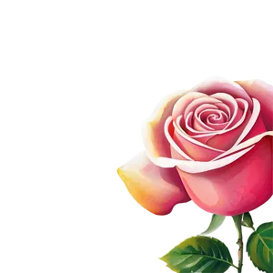 Watercolor Rose Vector Png Vrr39 PNG Image