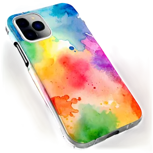 Watercolor Splash Phone Case Png Nte4 PNG Image