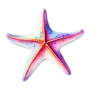 Watercolor Starfish Art Png Yjv6 PNG Image