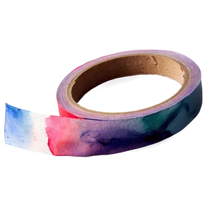 Watercolor Tape Aesthetic Png 06272024 PNG Image