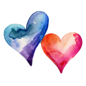 Watercolor Valentine Heart Png 77 PNG Image