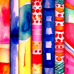 Watercolor Wrapping Paper Png 06212024 PNG Image