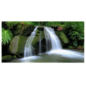 Waterfall Scenery Png Wcf PNG Image