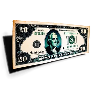 Watermarked 20 Dollar Bill Png Lvb44 PNG Image