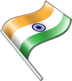 Waving_ Indian_ Flag_ Graphic PNG Image