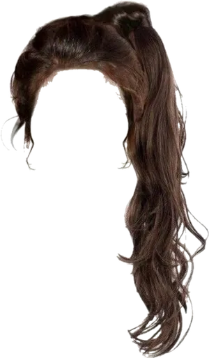 Wavy Brown Hair P N G Transparent PNG Image