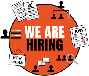 We Are Hiring Recruitment Concept PNG