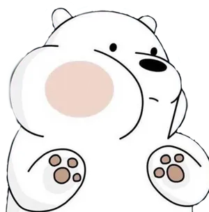 We Bare Bears Polar Bear Cute PNG Image