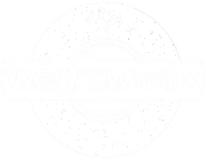 We Grow Wax Logo Blackand White PNG Image