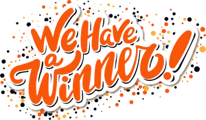 We Havea Winner Graphic PNG Image