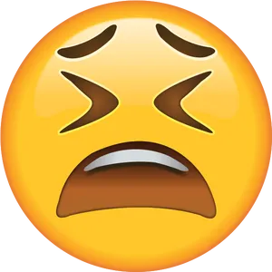 Weary Face Emoji PNG Image