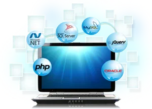 Web Development Technologies Concept PNG