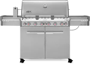 Weber Summit Stainless Steel Gas Grill PNG Image