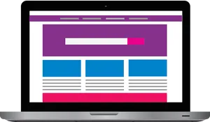 Webpage Layout Graphicon Laptop PNG