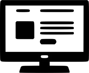 Website Layout Outline Vector PNG
