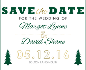 Wedding Savethe Date Announcement PNG Image