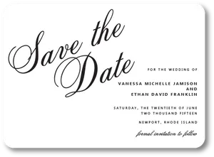 Wedding Savethe Date Card PNG Image