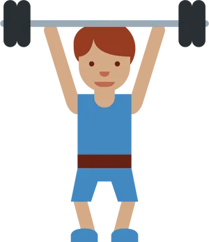 Weightlifting Cartoon Character.png PNG Image