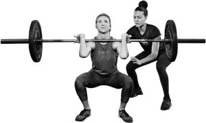 Weightlifting Training Assistance Spotter PNG Image