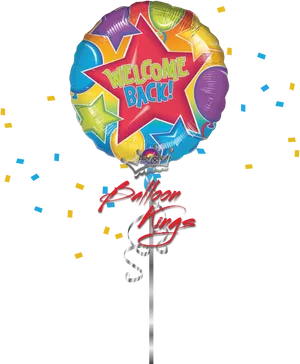 Welcome Back Celebration Balloon PNG Image