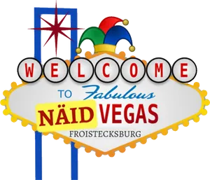 Welcome Sign Parody Las Vegas PNG Image