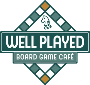 Well Played Board Game Cafe Logo PNG Image