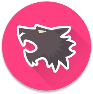 Werewolf Icon Circular Background PNG Image