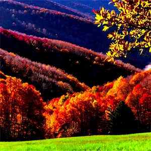 West Virginia Autumn Scenery Png Rlr PNG Image